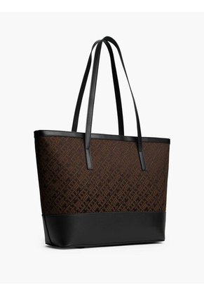 Bolso Negro Tote Jacquard Tommy Hilfiger
