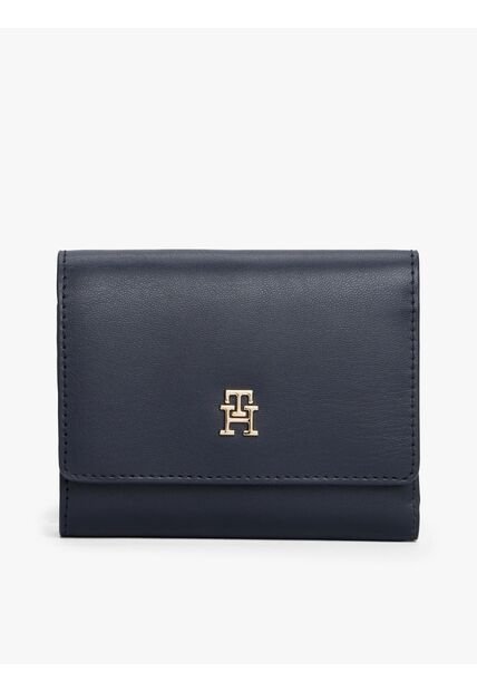 Billetera Azul Trifold Con Monograma TH Tommy Hilfiger