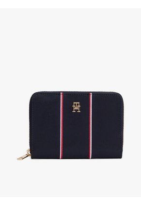 Billetera Azul Oscuro TH Icon Med Tommy Hilfiger