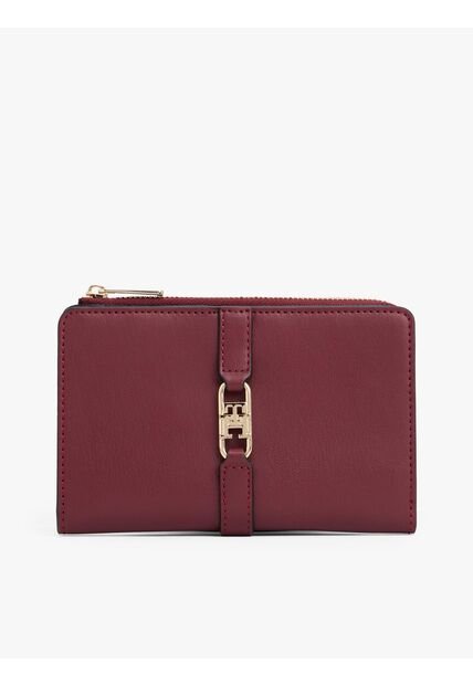 Billetera Roja Plegable Con Monograma TH Tommy Hilfiger