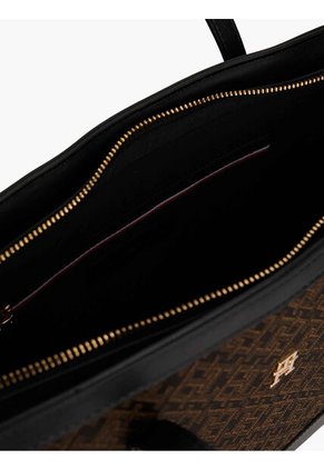 Bolso Negro Tote Jacquard Tommy Hilfiger