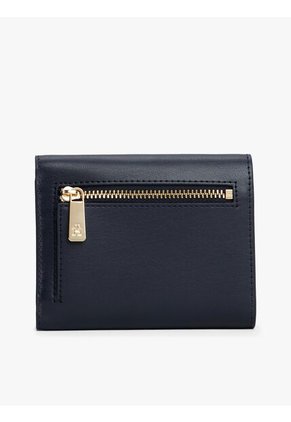 Billetera Azul Trifold Con Monograma TH Tommy Hilfiger