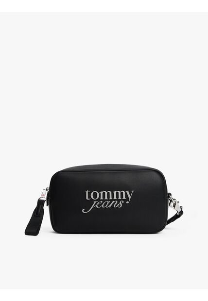 Bolso Negro Camera Bag Bold Script Tommy Hilfiger