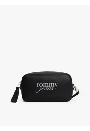 Bolso Negro Camera Bag Bold Script Tommy Hilfiger