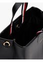 Bolso Negro Tote Cruzado Y Etiqueta Tommy Hilfiger de Tommy Hilfiger