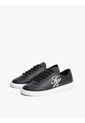 Tenis Negro Ligeras De Cuero Con Logo Tommy Hilfiger de Tommy Hilfiger