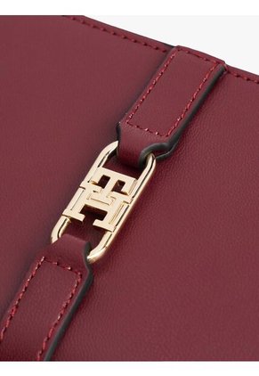 Billetera Roja Plegable Con Monograma TH Tommy Hilfiger