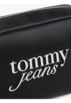 Bolso Negro Camera Bag Bold Script Tommy Hilfiger