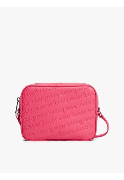 Bolso Rosa Cruzado Con Logo En Bajo Relieve Tommy Hilfiger