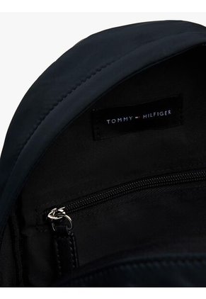 Bolso Negro Cruzado Con Parche Del Logo Tommy Hilfiger