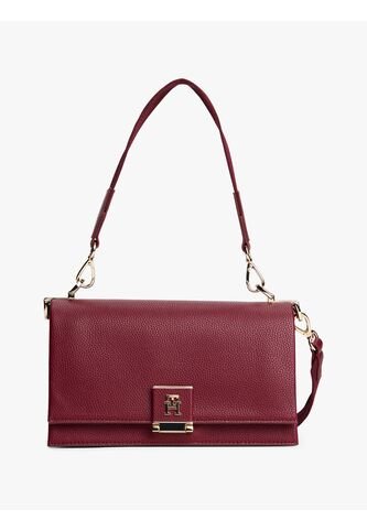 Bolso Rojo Cruzado De Cuero Granulado Tommy Hilfiger Tommy Hilfiger
