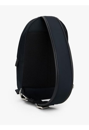 Bolso Negro Cruzado Con Parche Del Logo Tommy Hilfiger