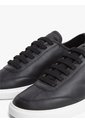 Tenis Negro Ligeras De Cuero Con Logo Tommy Hilfiger de Tommy Hilfiger