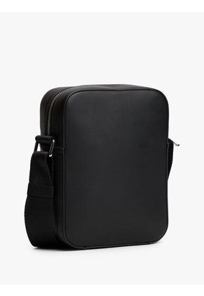 Bolso Negro Mini Reporter Con Textura Trenzada Tommy Hilfiger