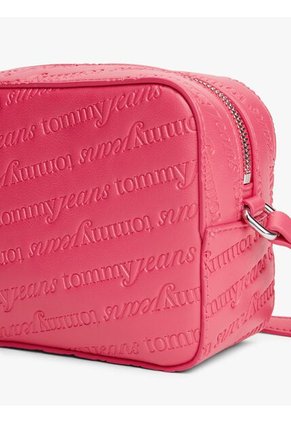 Bolso Rosa Cruzado Con Logo En Bajo Relieve Tommy Hilfiger