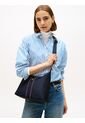 Bolso Azul De Hombro Con Cinta Distintiva Tommy Hilfiger de Tommy Hilfiger