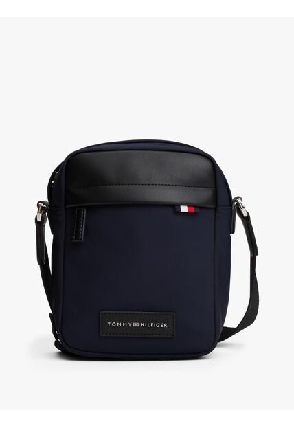 Bolso Azul Reporter Con Parche De Logo Tommy Hilfiger