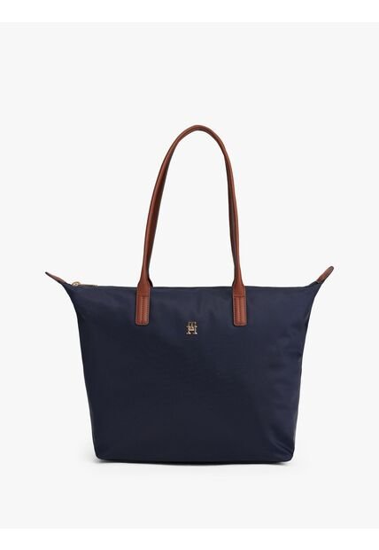 Bolso Azul Tote Con Monograma TH Tommy Hilfiger