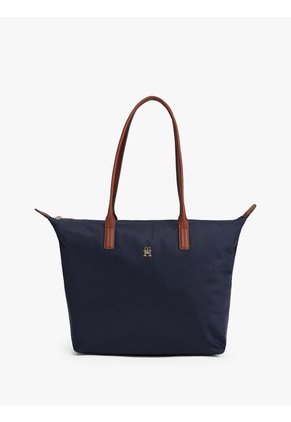 Bolso Azul Tote Con Monograma TH Tommy Hilfiger