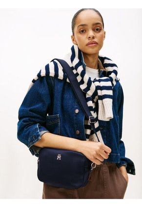Bolso Azul Cruzado De Tejido Técnico Tommy Hilfiger