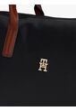 Bolso Negro Tote Con Monograma TH Tommy Hilfiger de Tommy Hilfiger