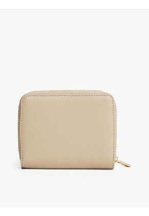 Billetera Beige De Solapa Con Monograma TH Tommy Hilfiger