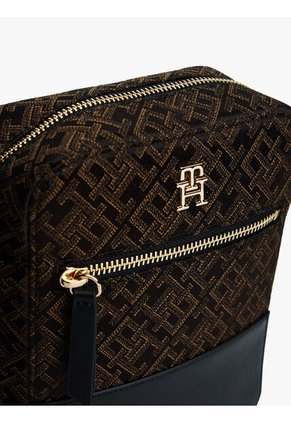 Bolso Negro Crossover Jacquard Tommy Hilfiger