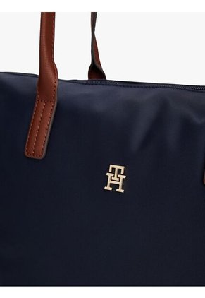 Bolso Azul Tote Con Monograma TH Tommy Hilfiger