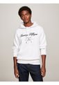 Buzo Blanco Con Capota Y Logotipo En Cursiva Tommy Hilfiger de Tommy Hilfiger