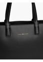 Bolso Negro Tote Con Logo Tommy Hilfiger de Tommy Hilfiger