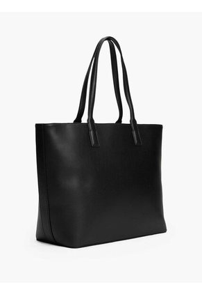 Bolso Negro Tote Con Logo Tommy Hilfiger