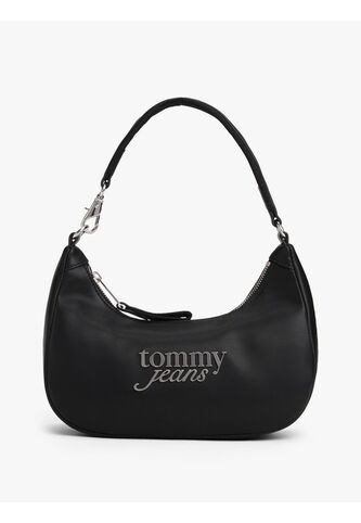 Bolso Negro De Hombro Con Logo Metálico Tommy Hilfiger Tommy Hilfiger