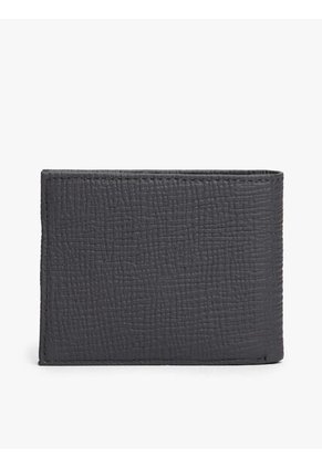 Billetera Gris De Cuero Con Inscripción Tommy Hilfiger