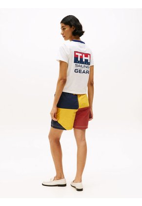 Camiseta Blanca Con Logo Trasero Hilfiger Sailing Tommy Hilfiger