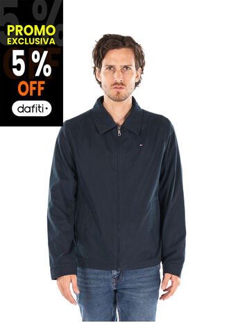 Chaqueta Impermeable Con Capucha Hombre Azul Tommy Hilfiger Tommy Hilfiger