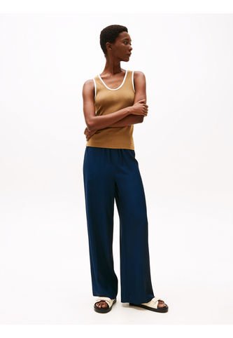 Pantalón Azul Holgado Sin Cierre Tommy Hilfiger Tommy Hilfiger