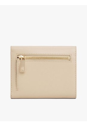 Billetera Beige Trifold Con Monograma TH Tommy Hilfiger