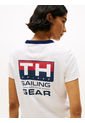 Camiseta Blanca Con Logo Trasero Hilfiger Sailing Tommy Hilfiger de Tommy Hilfiger