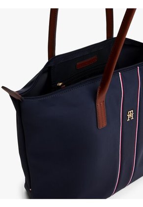Bolso Azul Tote Corporate Con Monograma TH Tommy Hilfiger