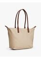 Bolso Beige Tote Con Monograma TH Tommy Hilfiger de Tommy Hilfiger