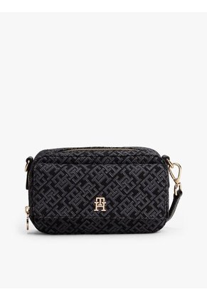Bolso Negro Tipo Cámara TH ICON Con Jacquard Tommy Hilfiger