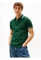 Polo Verde De Corte Slim Con Logo Tommy Hilfiger de Tommy Hilfiger