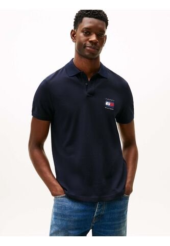 Polo Azul De Corte Regular Con Logo Gráfico Tommy Hilfiger Tommy Hilfiger