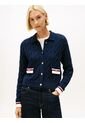 Cárdigan Azul Con Botones Dorados Tommy Hilfiger de Tommy Hilfiger