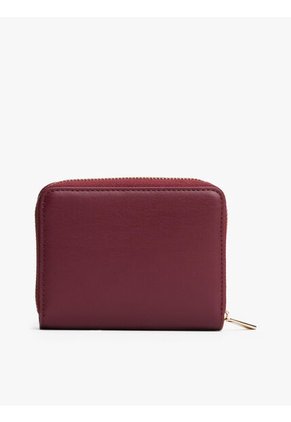 Billetera Roja De Solapa Con Monograma TH Tommy Hilfiger