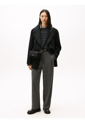 Bolso Negro Tipo Cámara TH ICON Con Jacquard Tommy Hilfiger