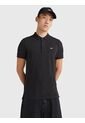 Polo Negro De Corte Slim Tommy Jeans de Tommy Hilfiger