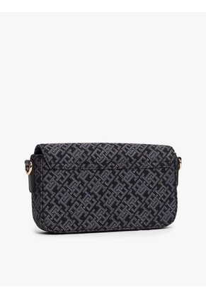 Bolso Negro Mensajero Hilfiger Icon De Jacquard Tommy Hilfiger