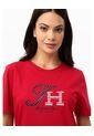 Camiseta Roja Con Logo Gráfico De Corte Regular Tommy Hilfiger de Tommy Hilfiger