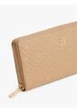 BIlletera Beige TH Icon Grande Con Textura De Monograma Tommy Hilfiger de Tommy Hilfiger